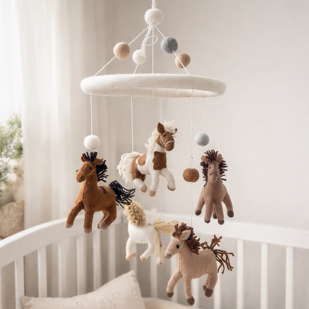 Felt Baby Mobile - Horse