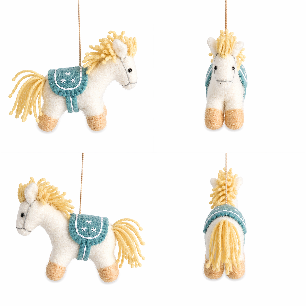 Felt Pony Ornament