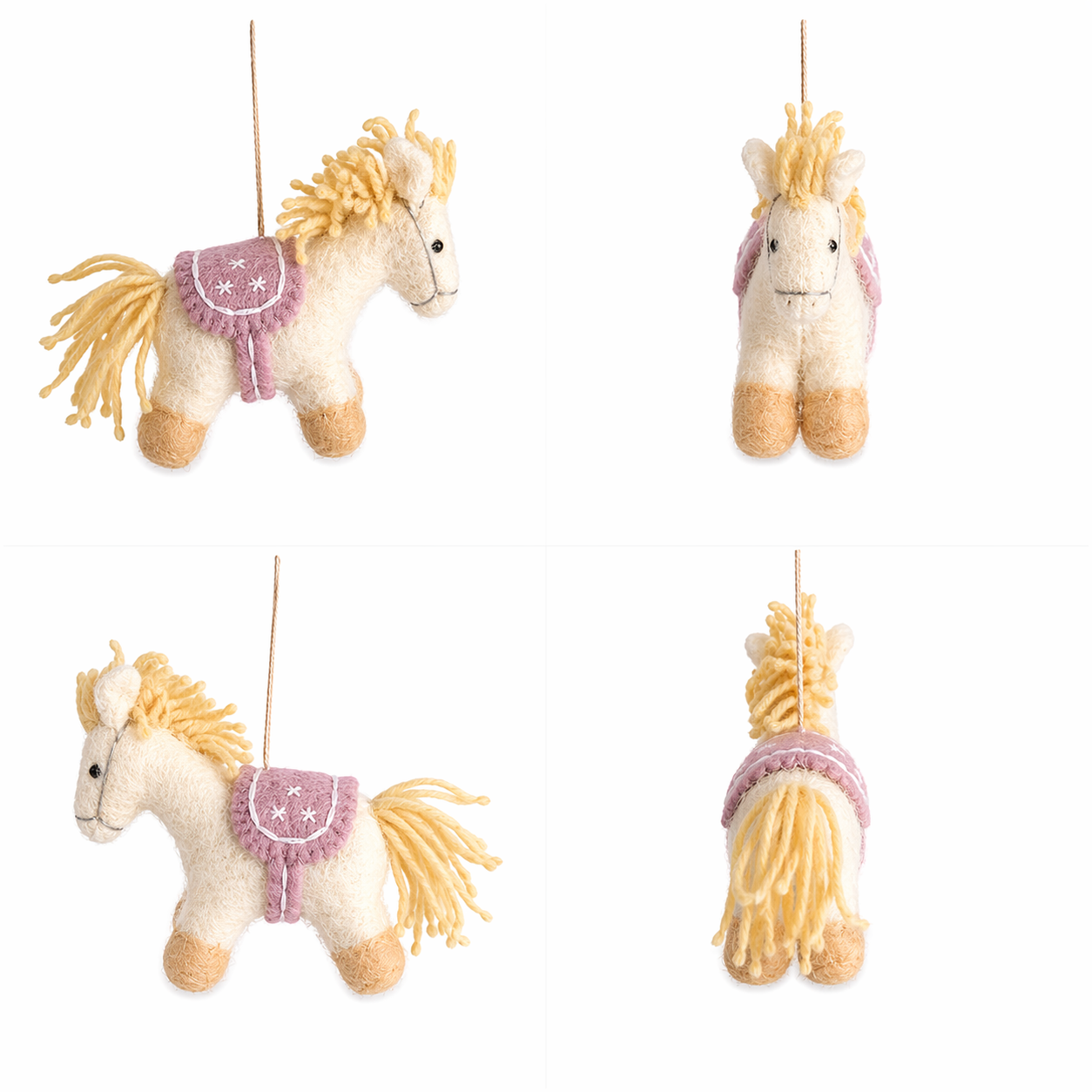 Felt Pony Ornament