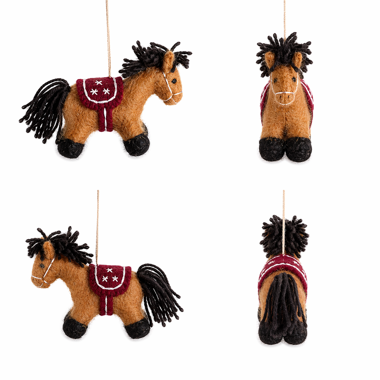 Felt Pony Ornament