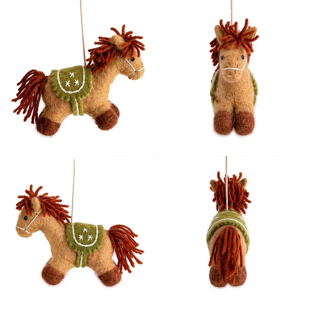 Felt Pony Ornament