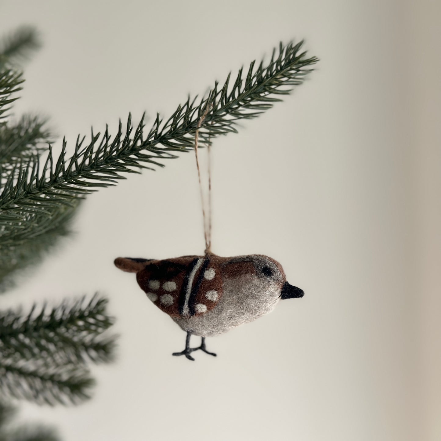 Felt Christmas Birds Ornaments Set of 6