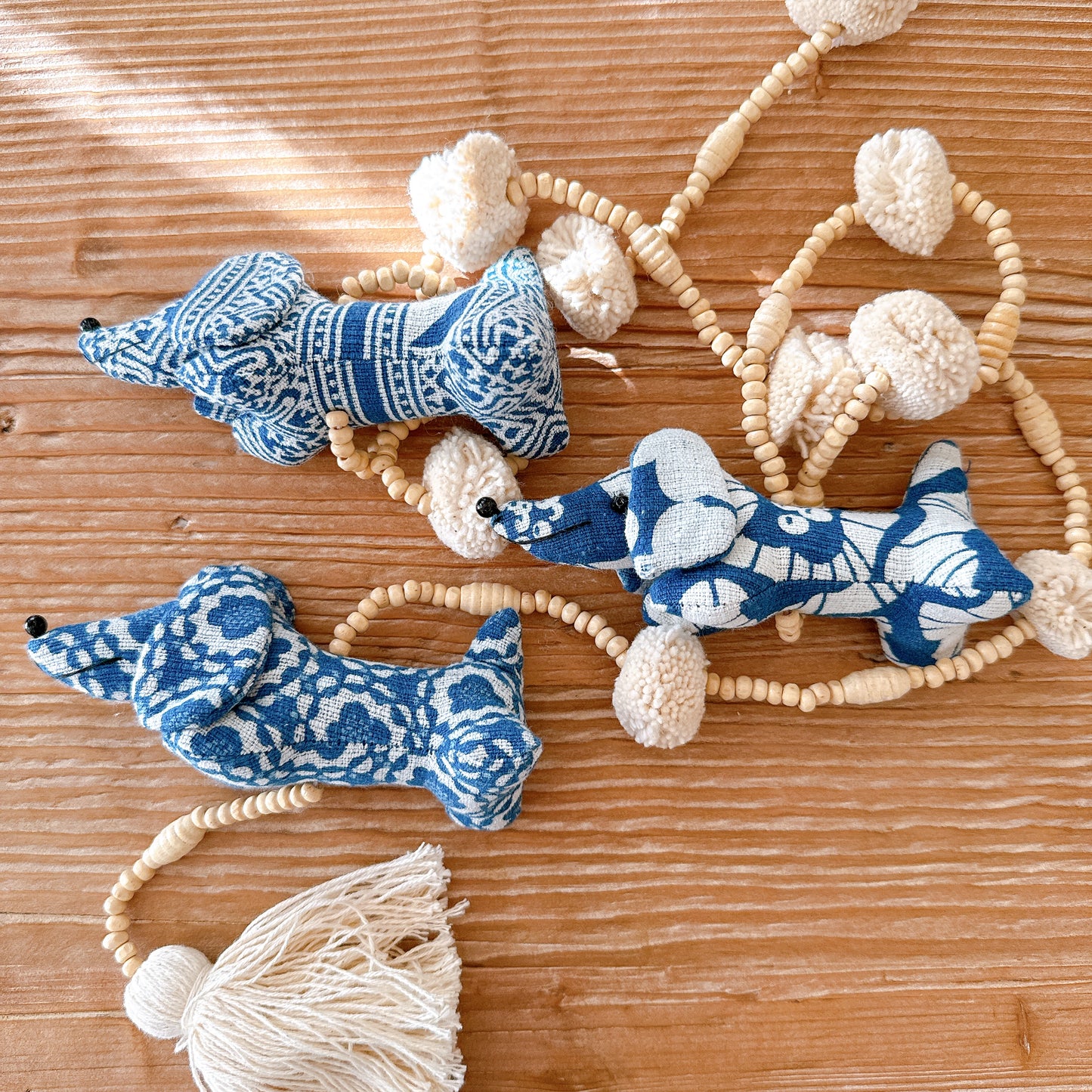 Indigo Dachshund Garland