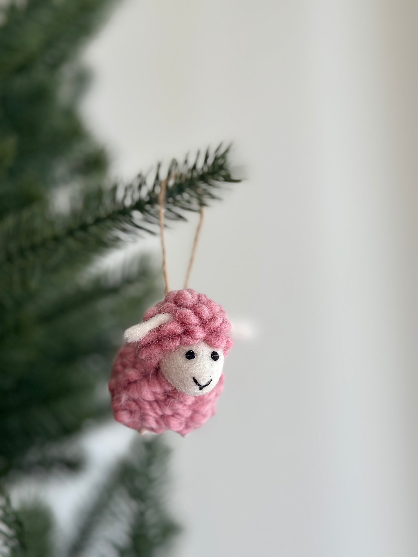 Felt Mini Candy Sheep Easter Ornament - Set of 6