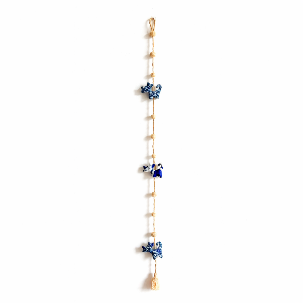 Indigo Cat Garland