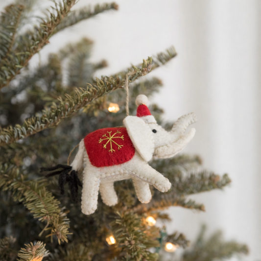 Felt Ornament - 2026 Christmas Elephant