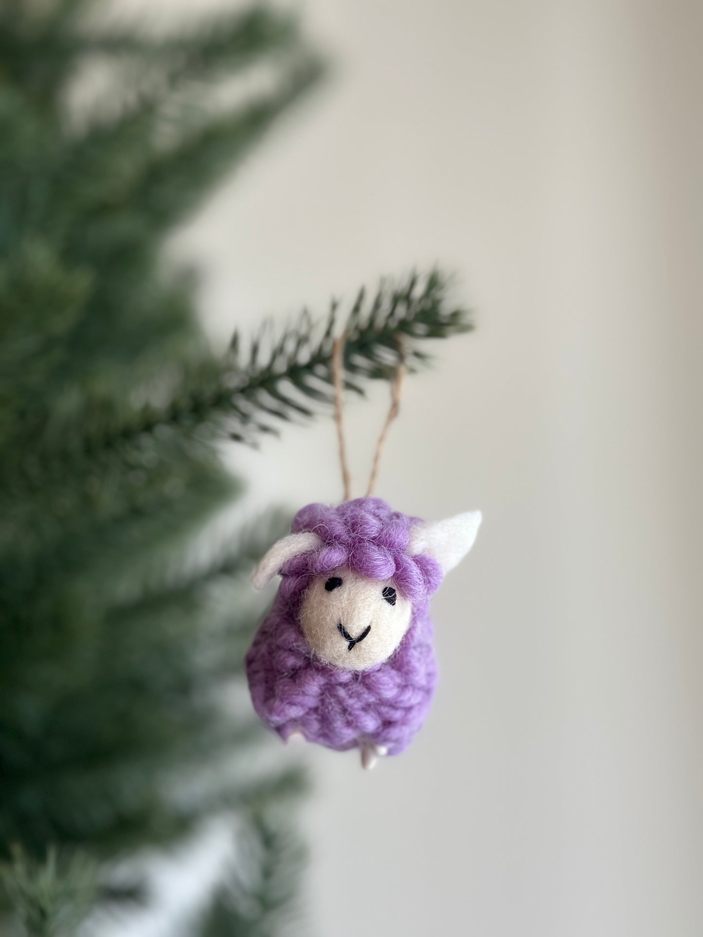 Felt Mini Candy Sheep Easter Ornament - Set of 6