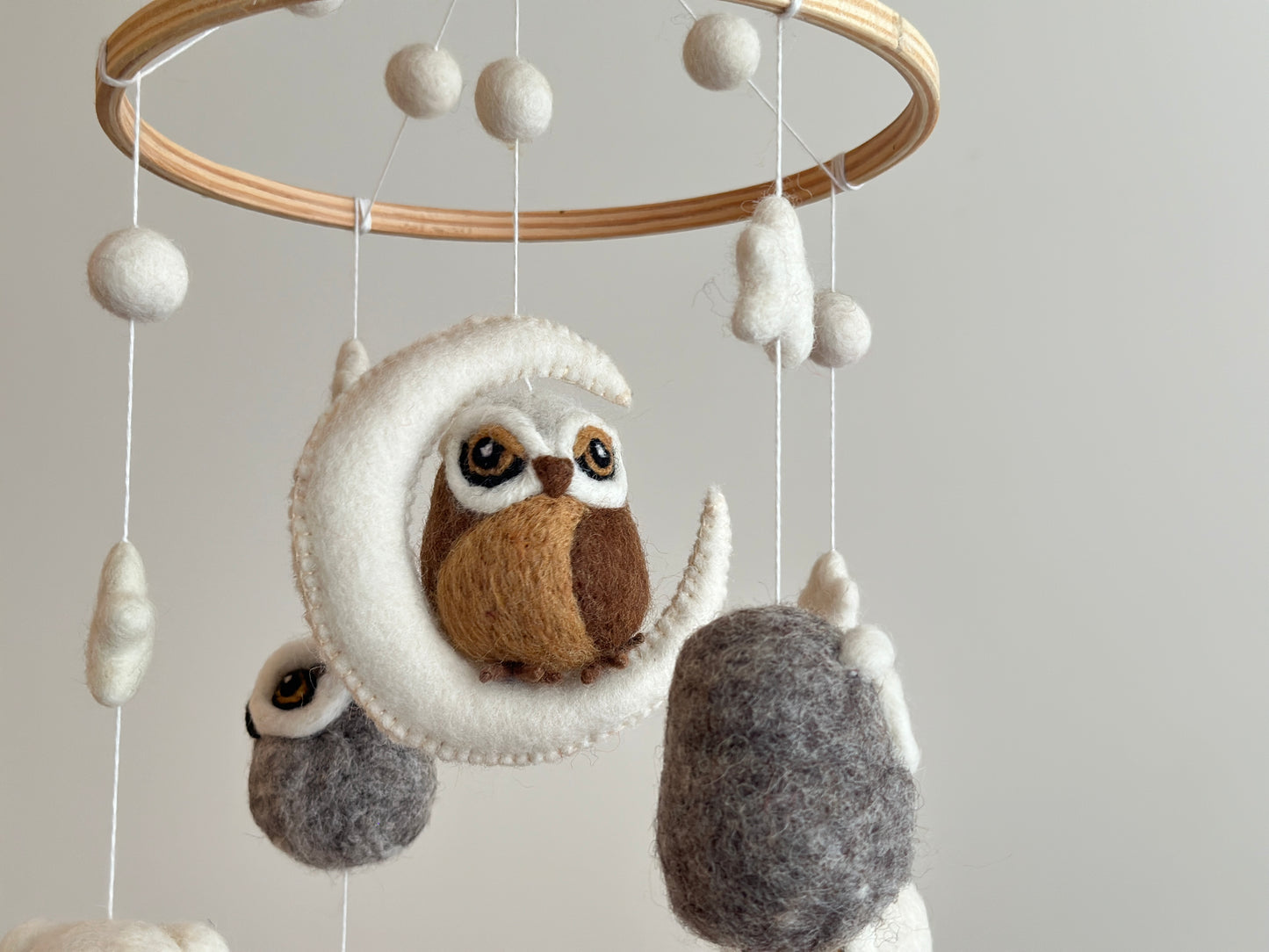 Felt Baby Mobile - Owl