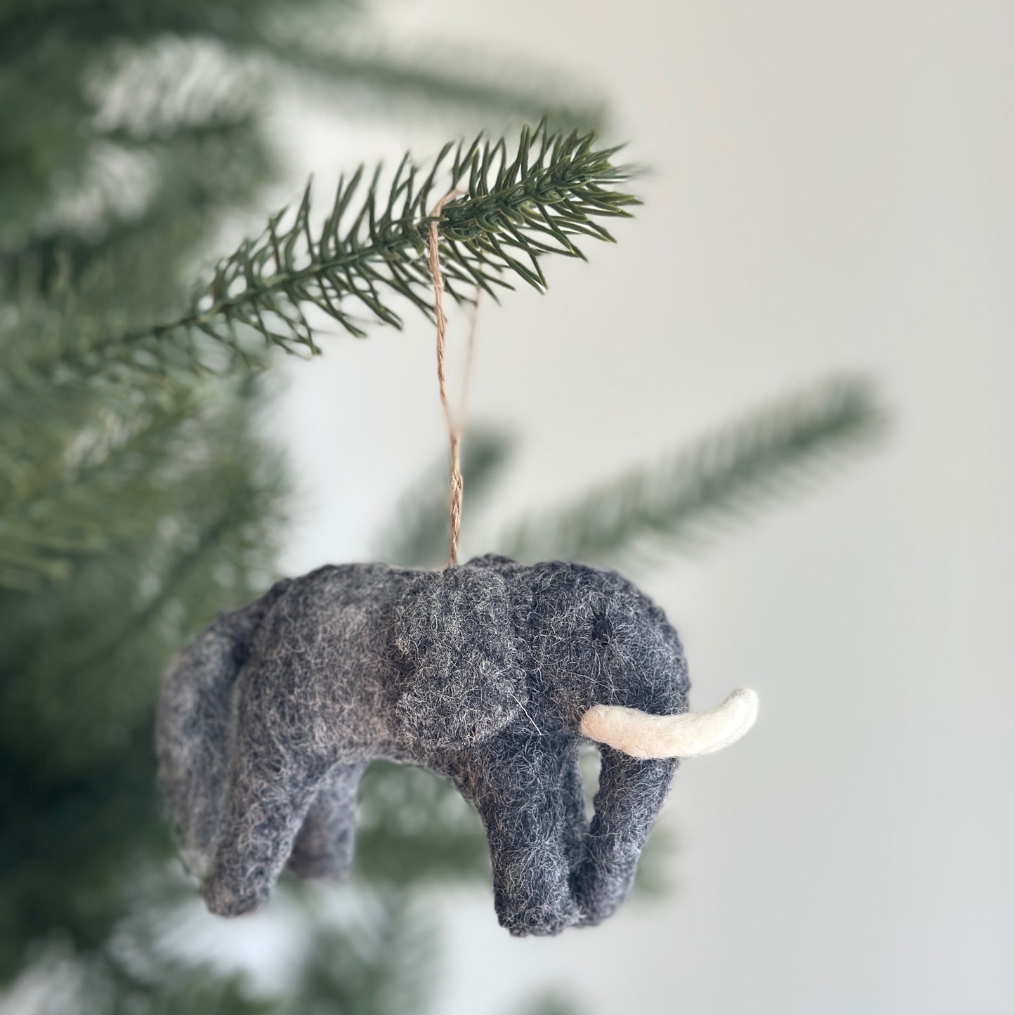 Felt Safari Animal Ornament Set of 5