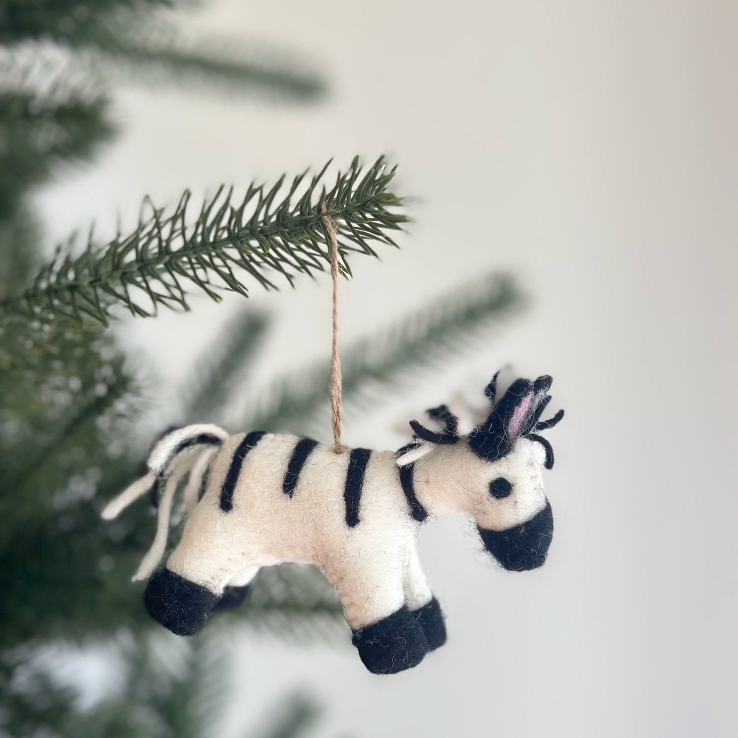 Felt Safari Animal Ornament Set of 5