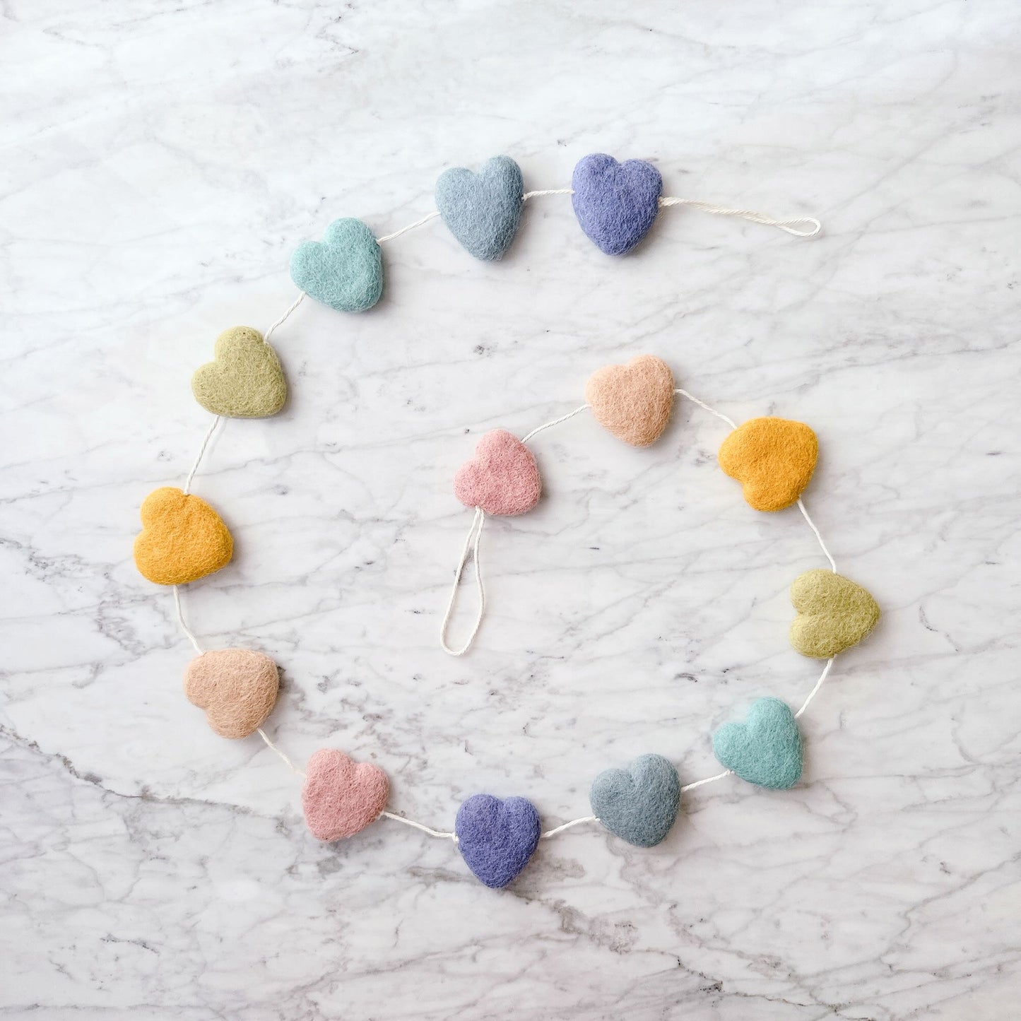 Felt Heart Garland