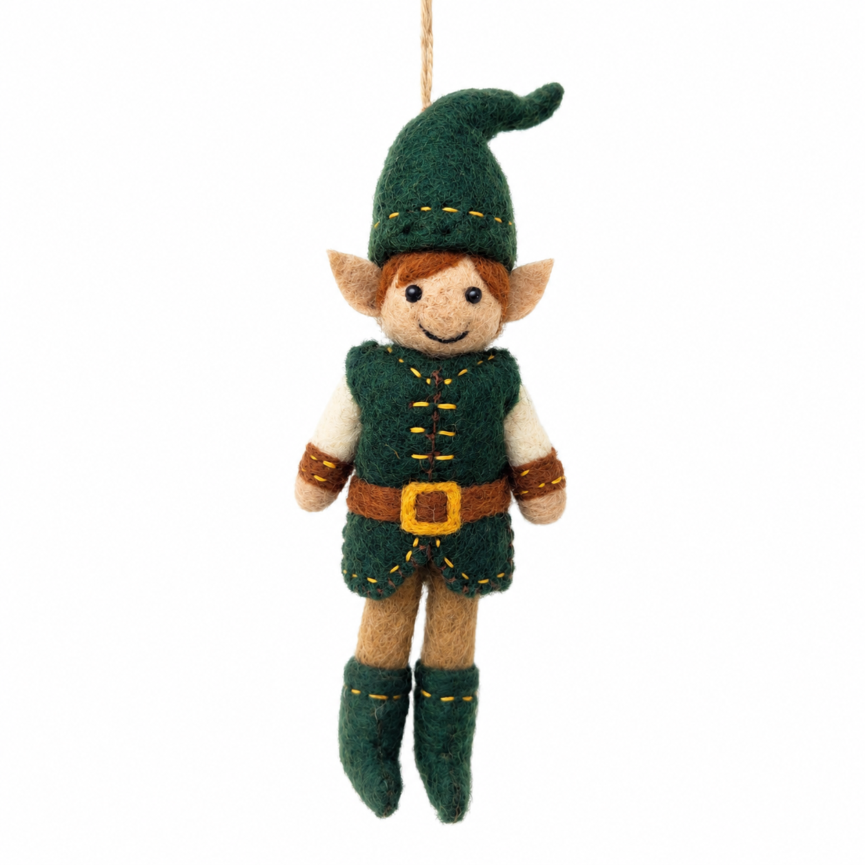 Robin Hood Elf Felt Ornament