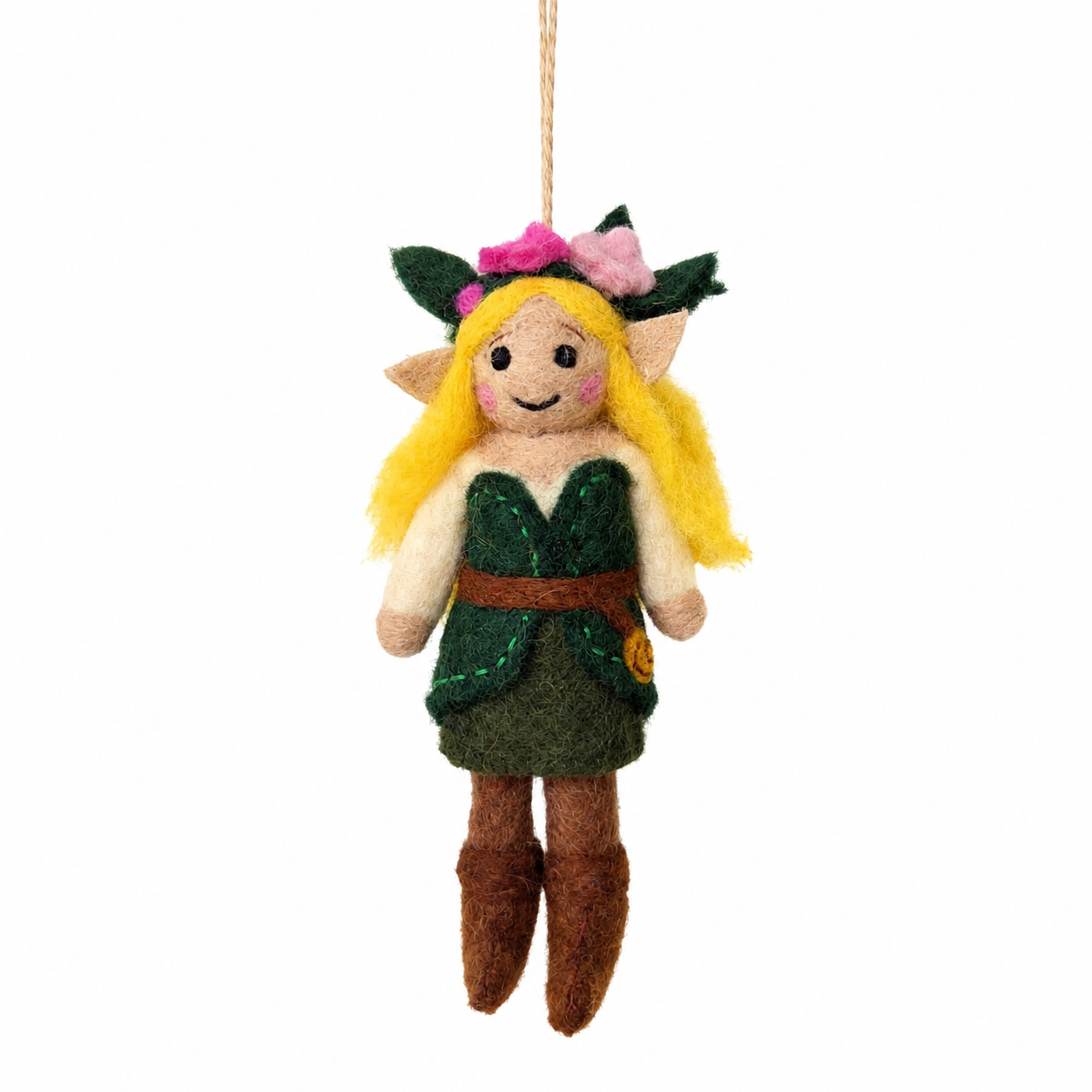Robin Hood Elf Felt Ornament