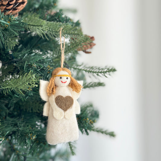 Felt mini Angel Christmas Ornament