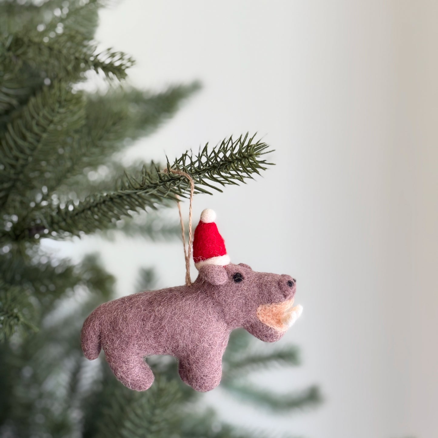 Felt Ornament - Hippo