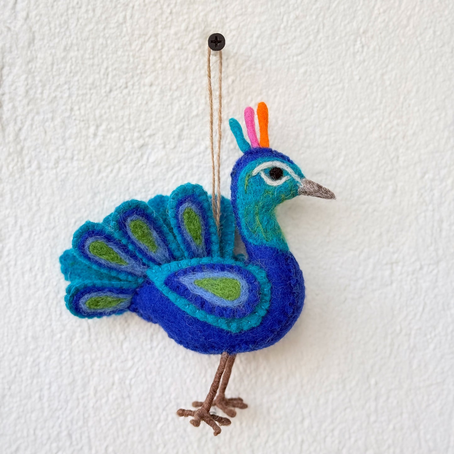 Felt Peacock Ornament