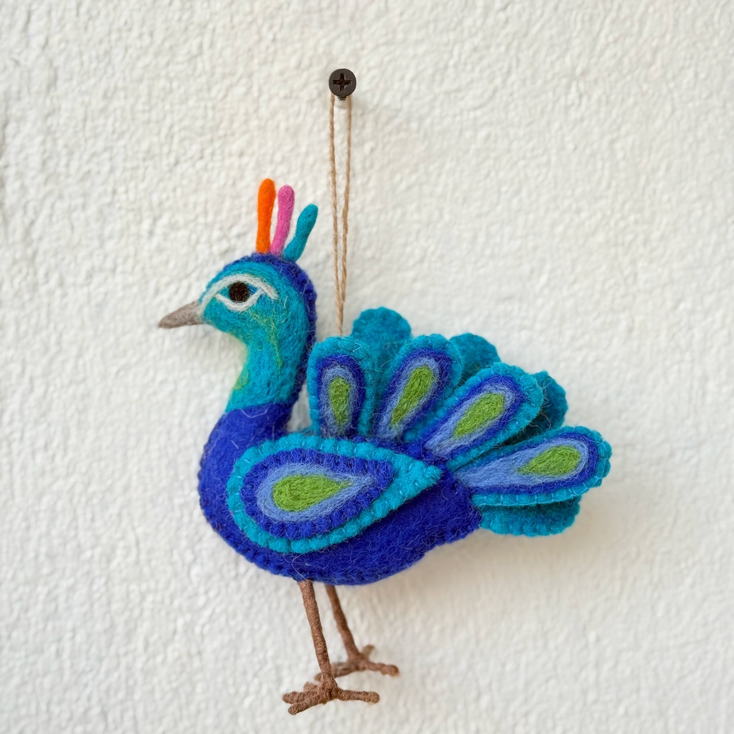 Felt Peacock Ornament