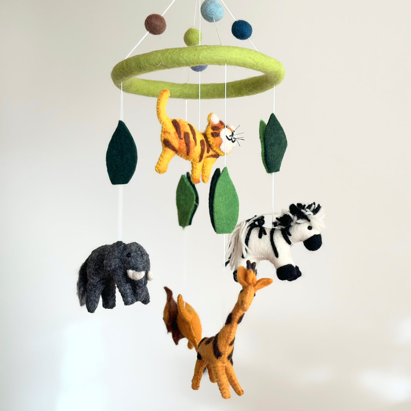 Felt Safari Animal Baby Mobile