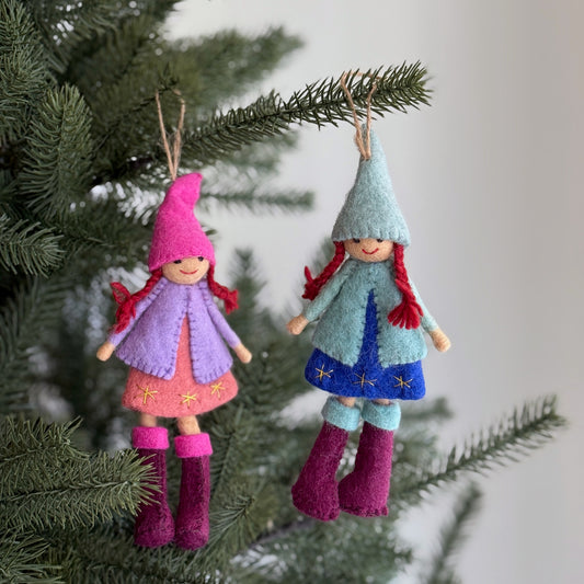 Felt Nordic Girl Ornament