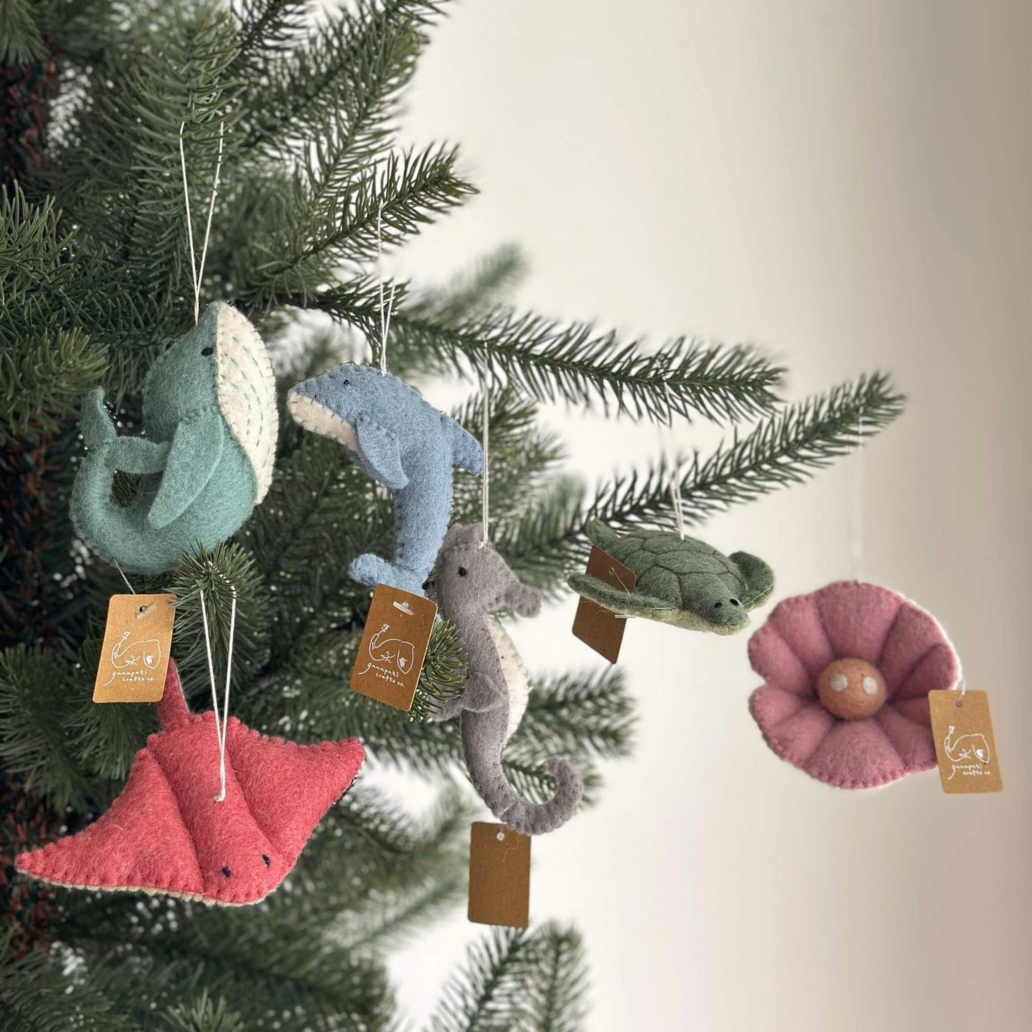 Felt Ornament Set of 6 - Sea Animals