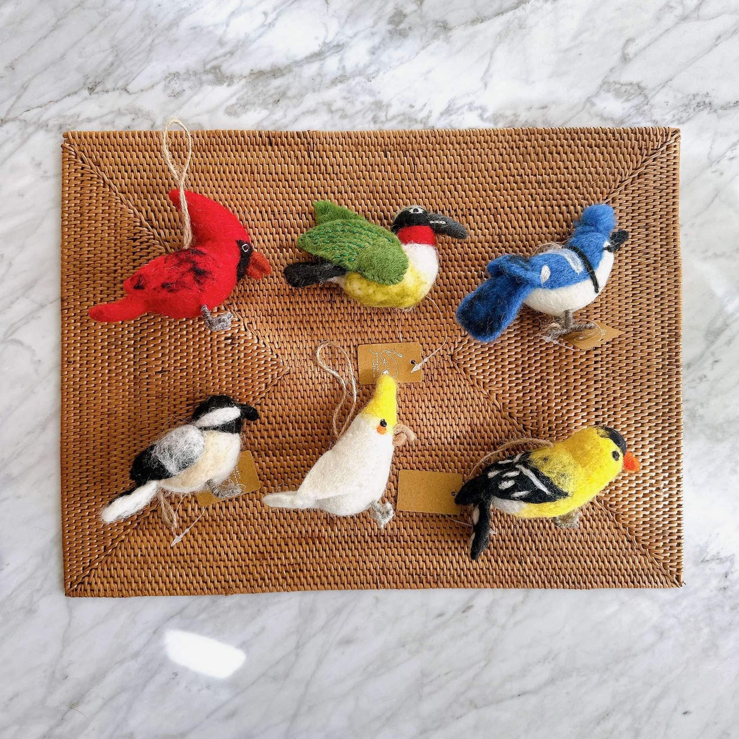 Birds of America Christmas Ornaments - Set of 6