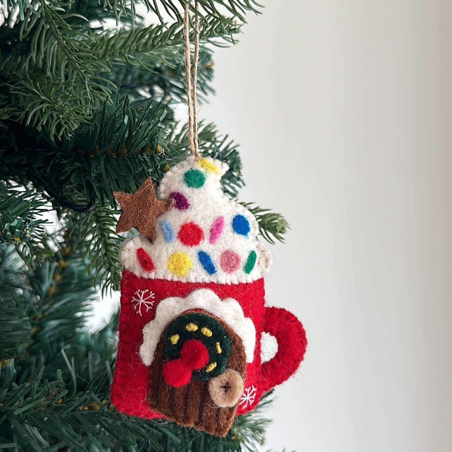 Hot Chocolate Mug Christmas Ornament