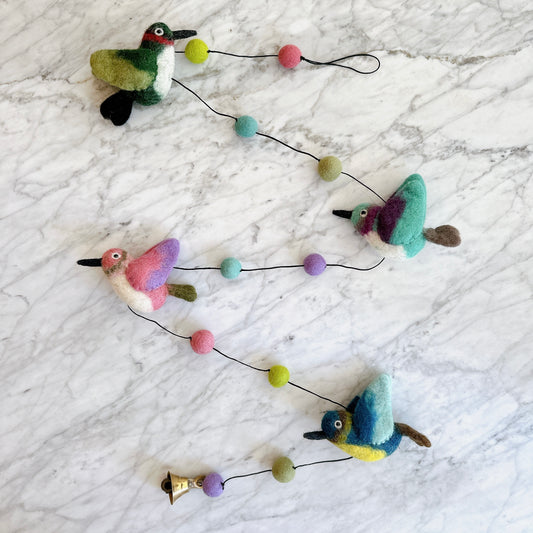 Felt Humming Bird Garland