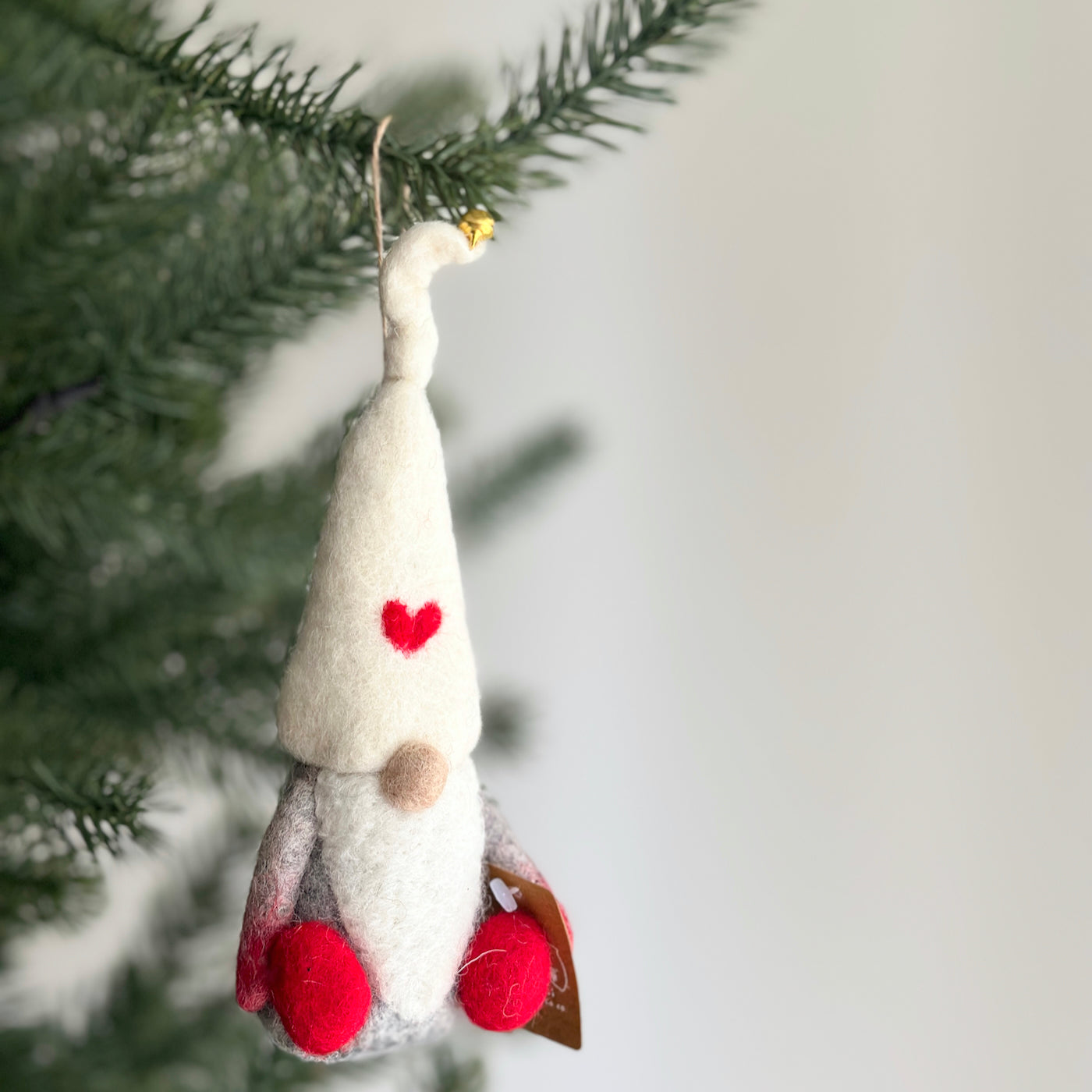 Felt Ornament - Gnome with love