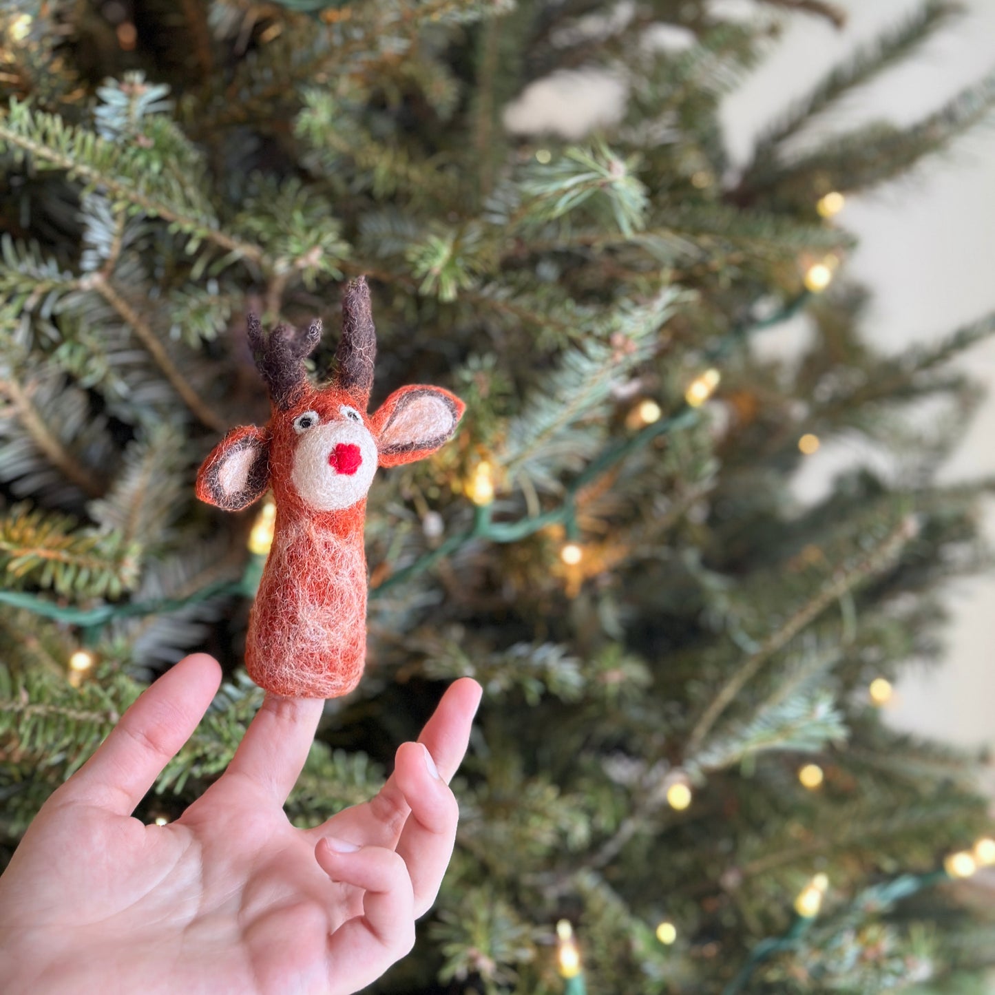 Reindeer Finger Puppet