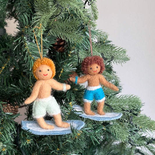 Felt Ornament - Snowboard Boy