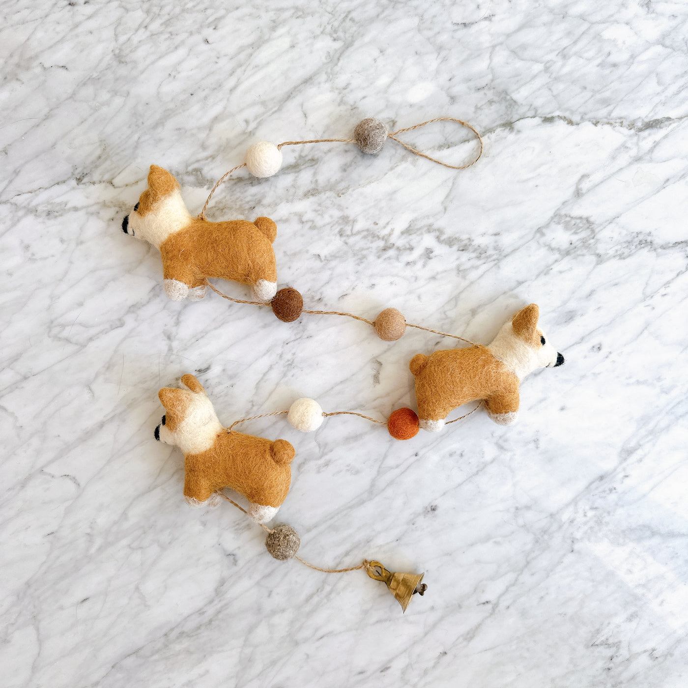 Felt Corgi Garland