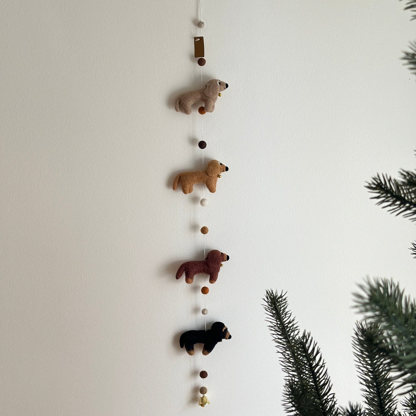 Felt Garland - Dachshund Dog