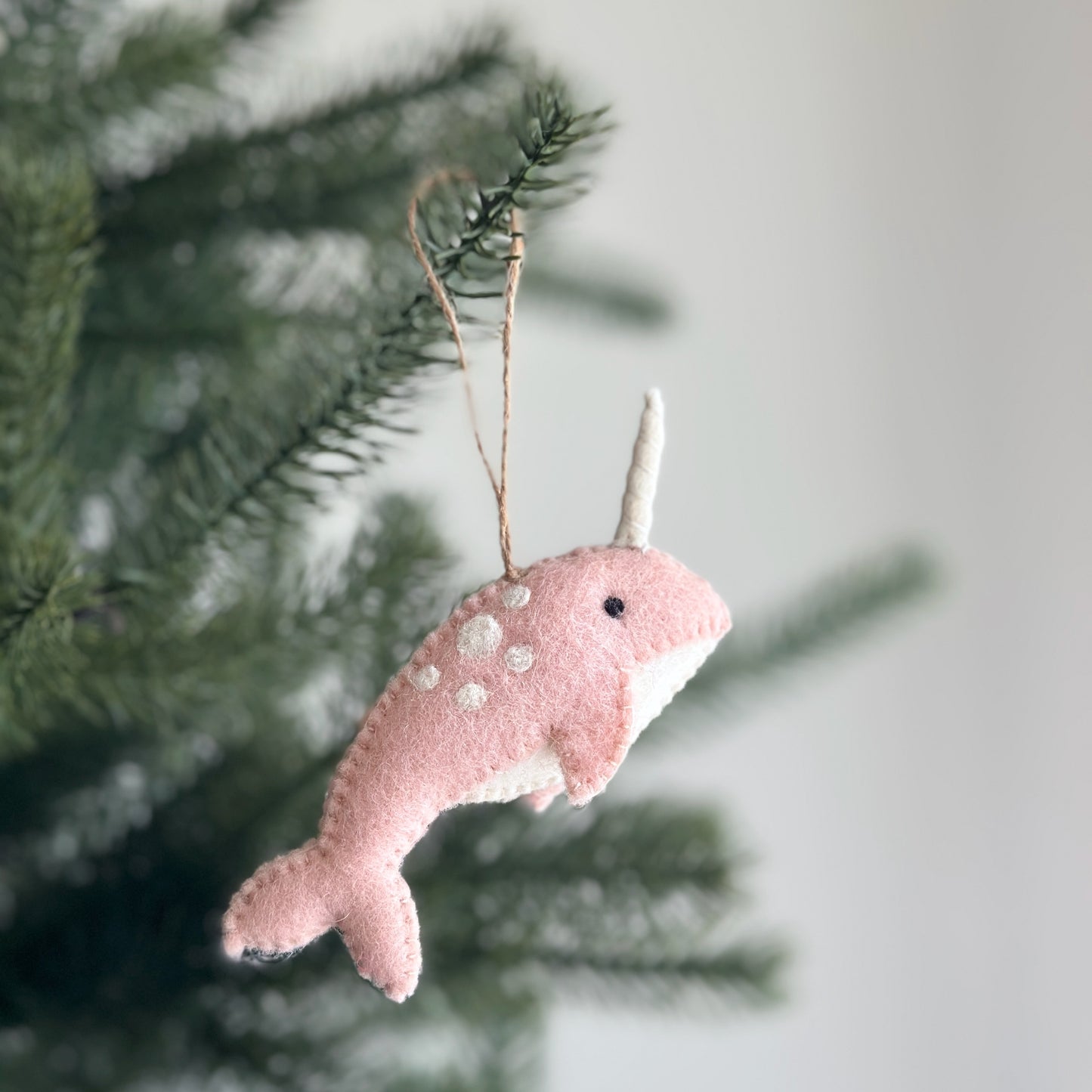 Felt Ornament - Narwhal