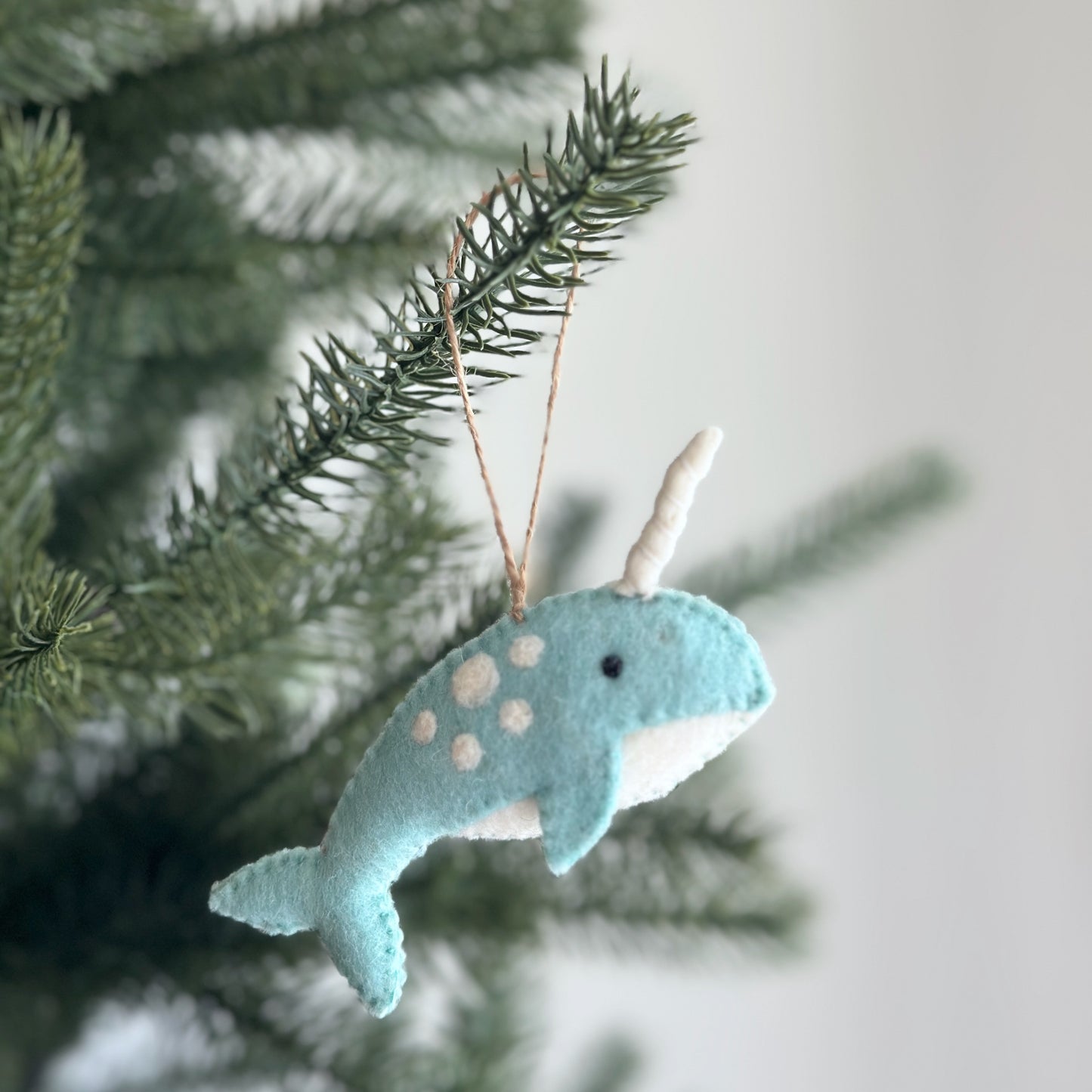 Felt Ornament - Narwhal