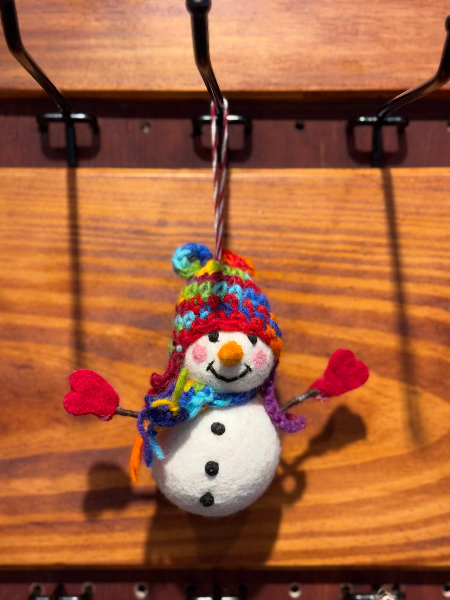 Snowman Ornament with Weaving Hat (Assorted)