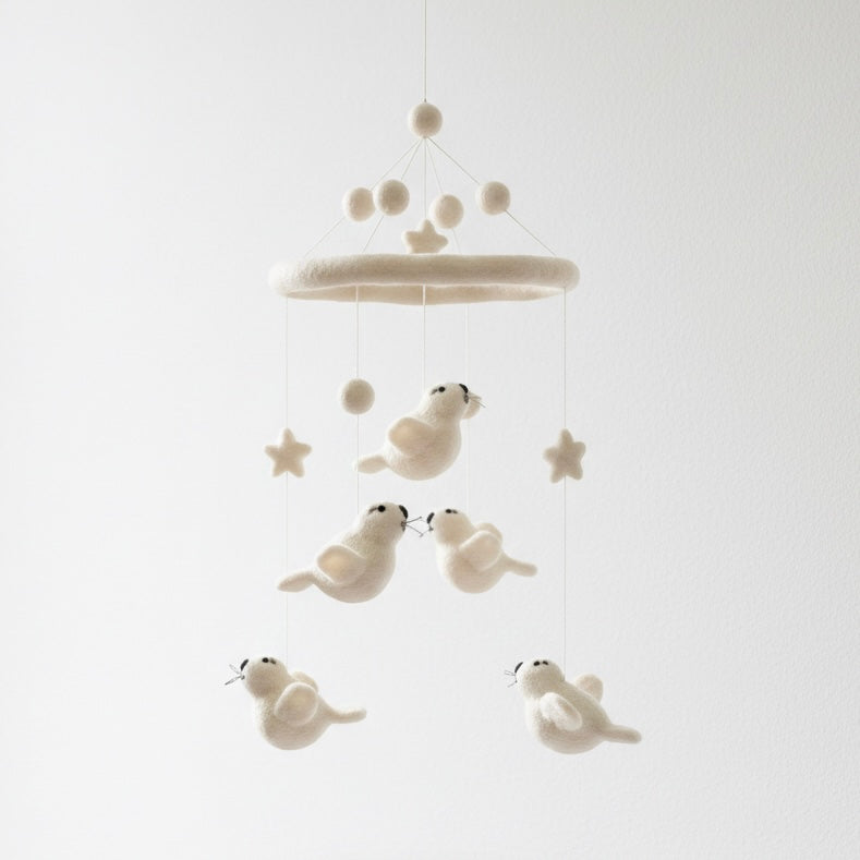 Felt Baby Mobile - Seal