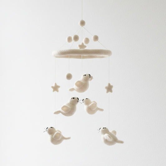 Felt Baby Mobile - Seal