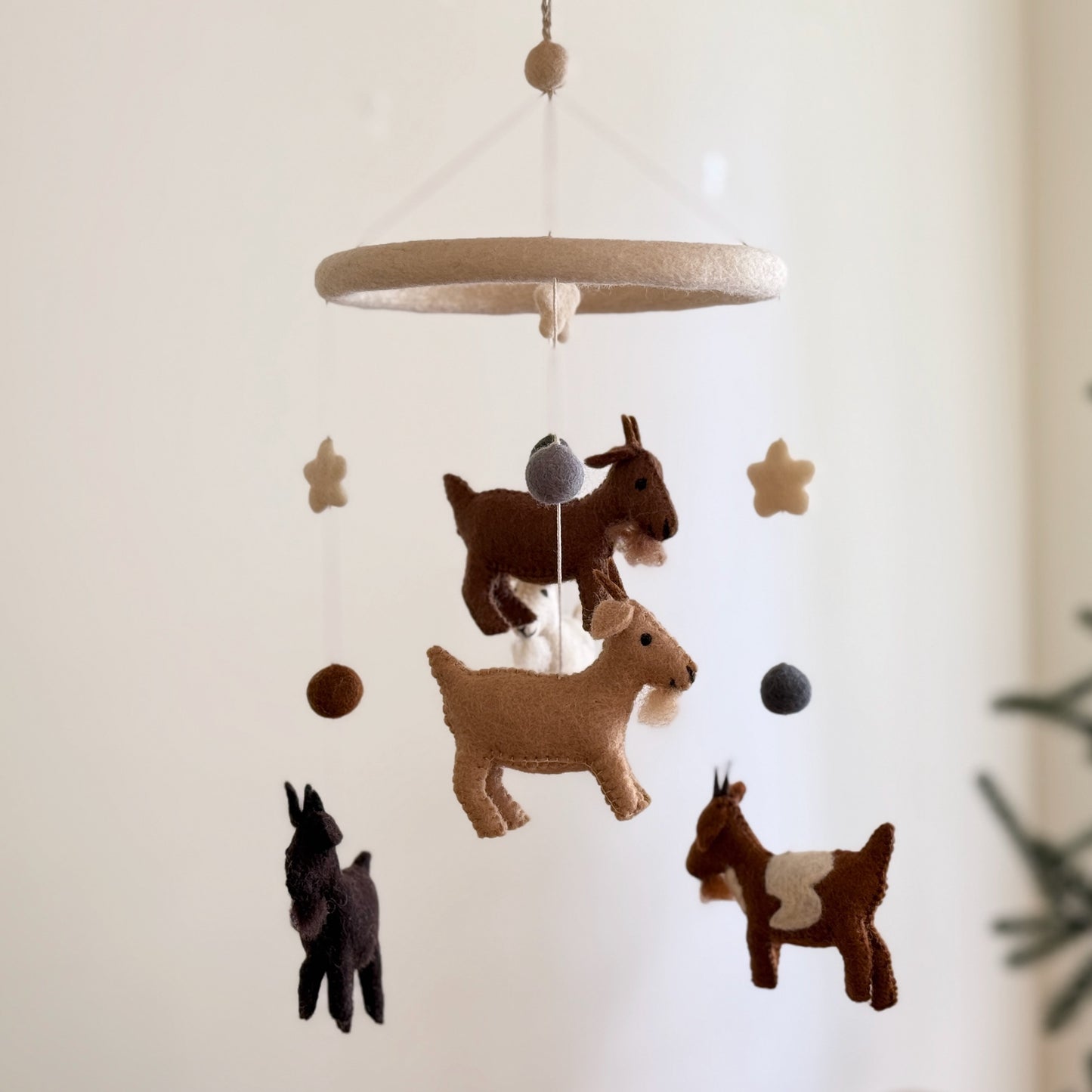 Felt Baby Mobile - Goat