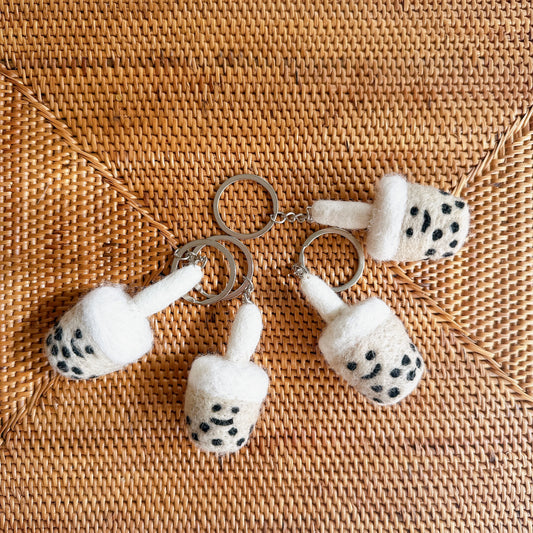 Felt Keychain - Boba Tea