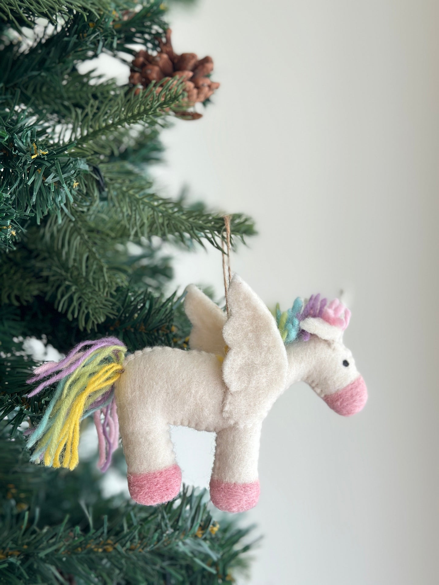 Felt Ornament - Pastel Unicorn