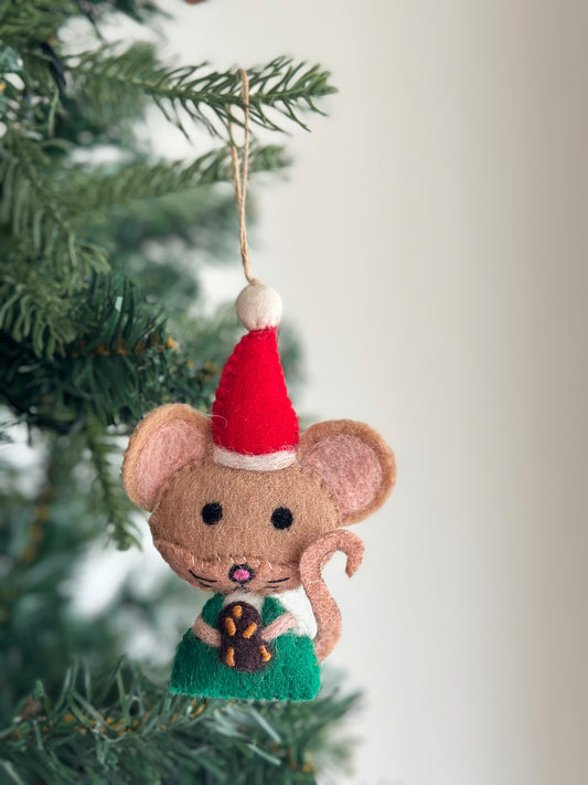 Christmas Cookie Mouse Ornament