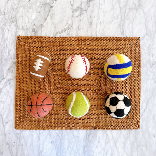 American Popular Sports Ornament Set