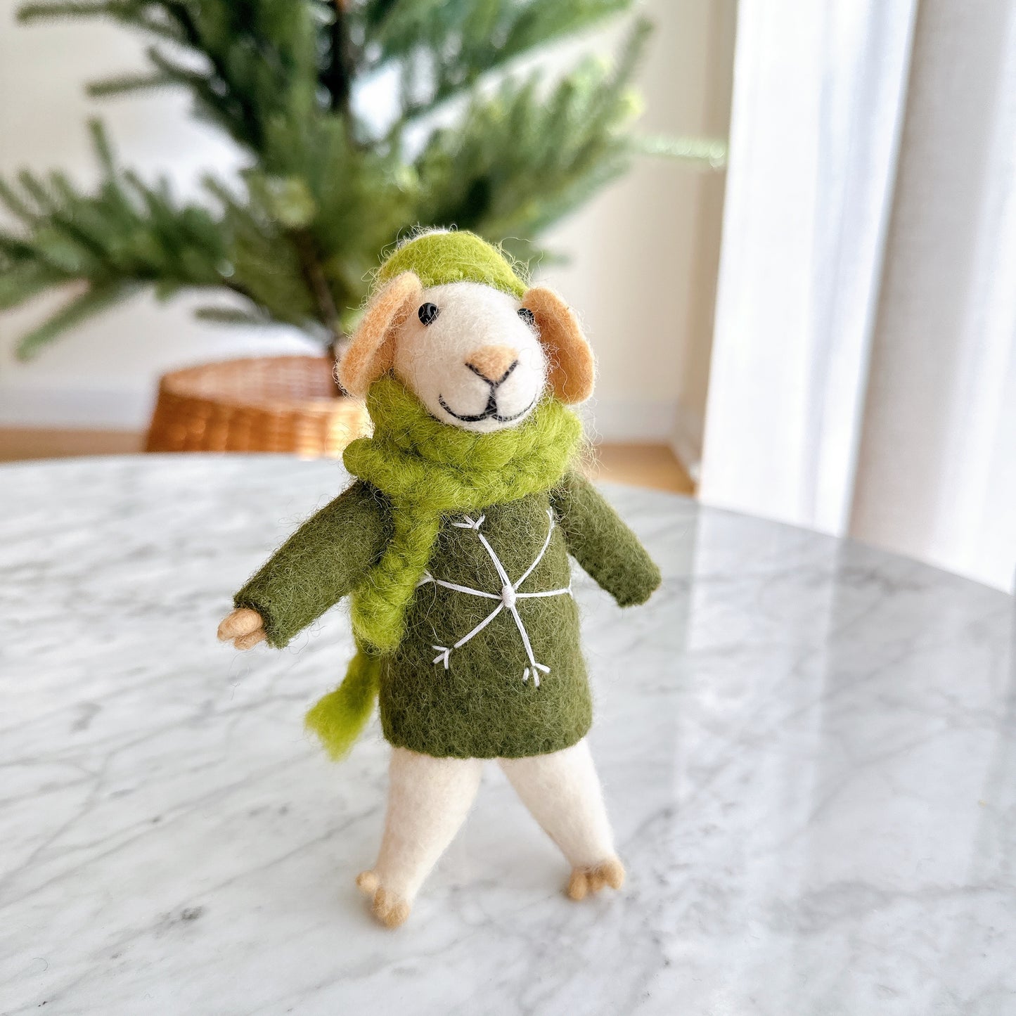 Felt Standing Christmas Mouse