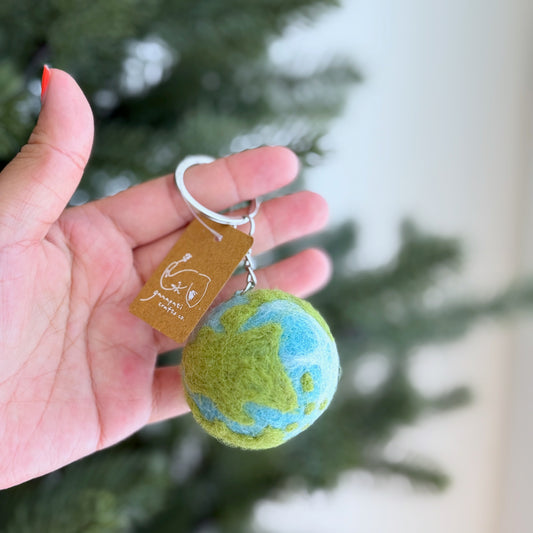 Felt Planet Keychain - For Earth Day!