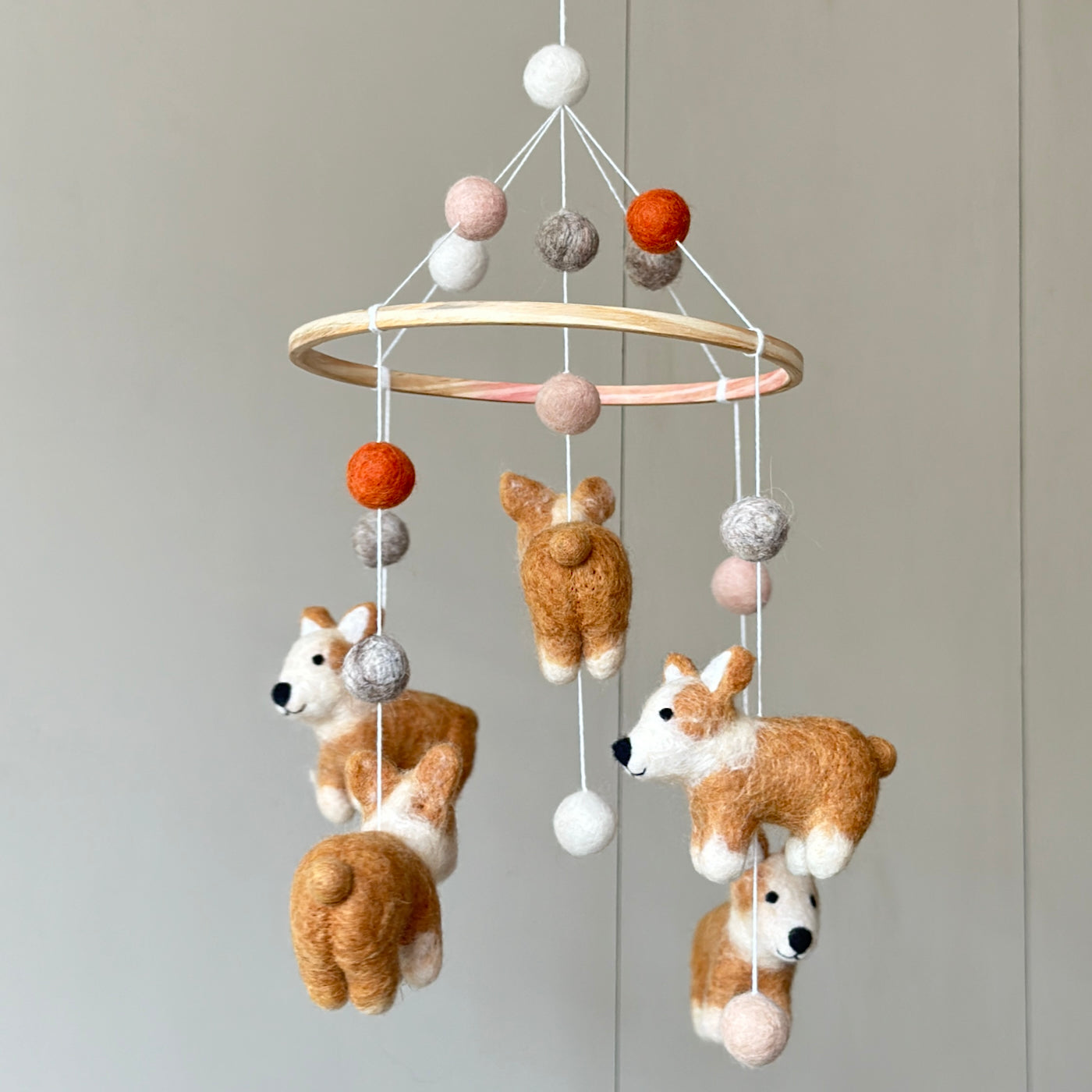 Felt Baby Mobile - Corgi