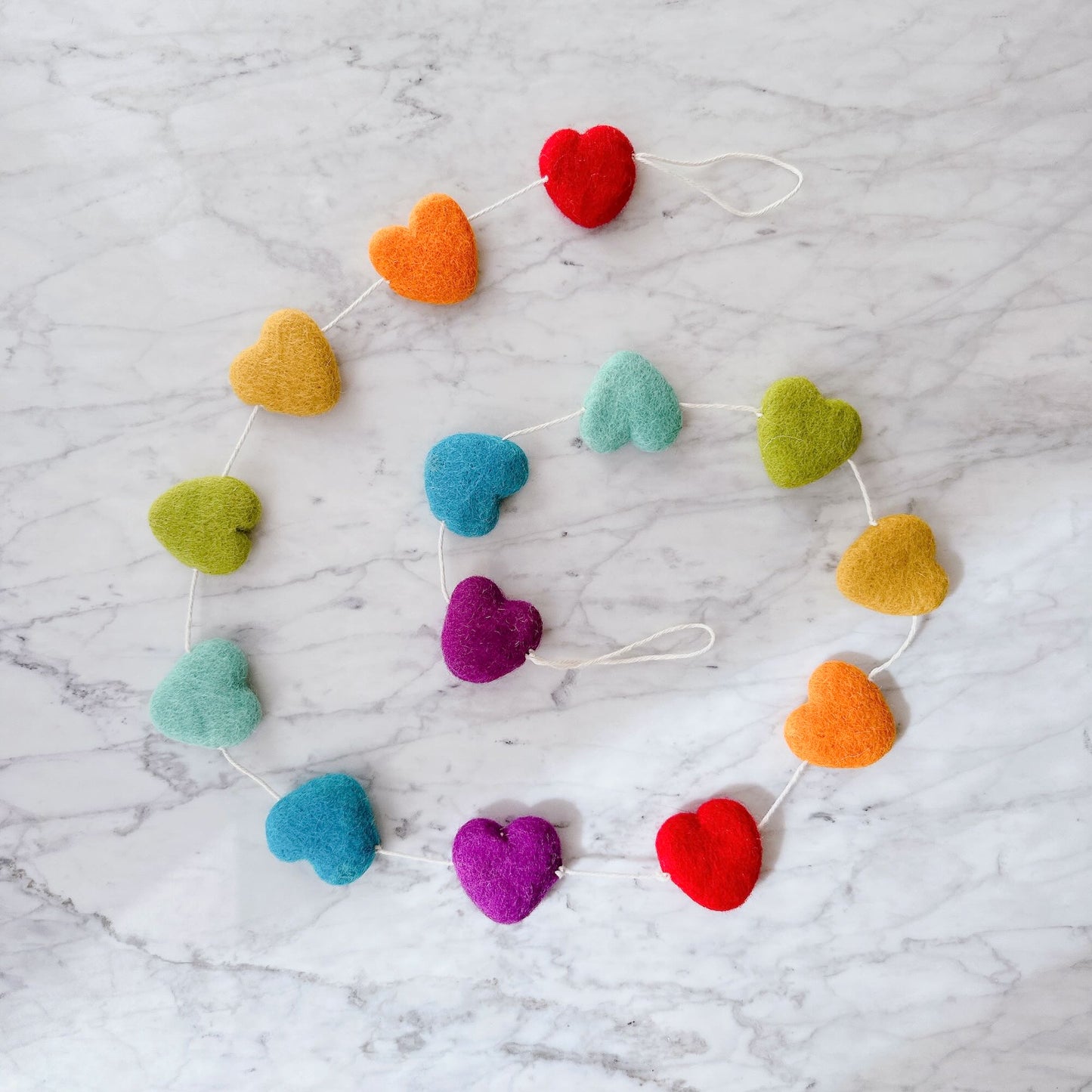 Felt Heart Garland