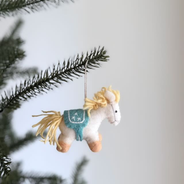 Felt Pony Ornament