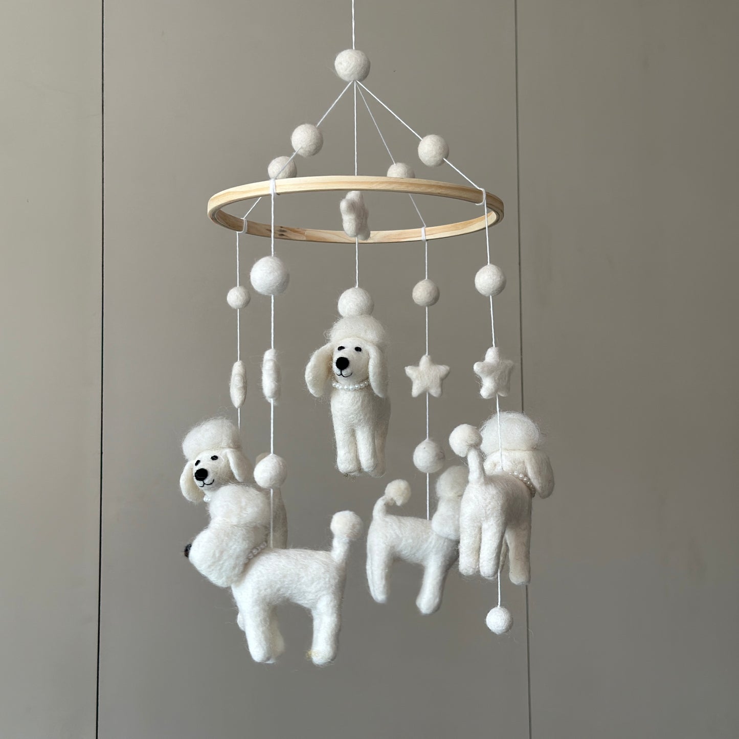 Felt Baby Mobile - Poodle