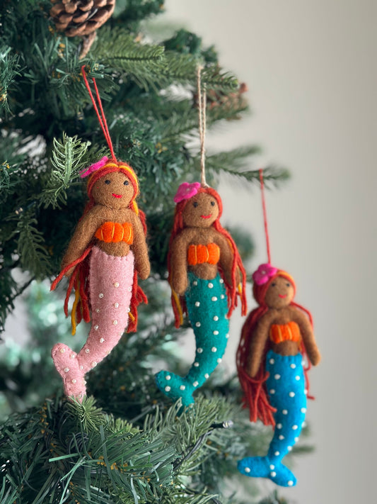 Felt Ornament - Tropical Mermaid