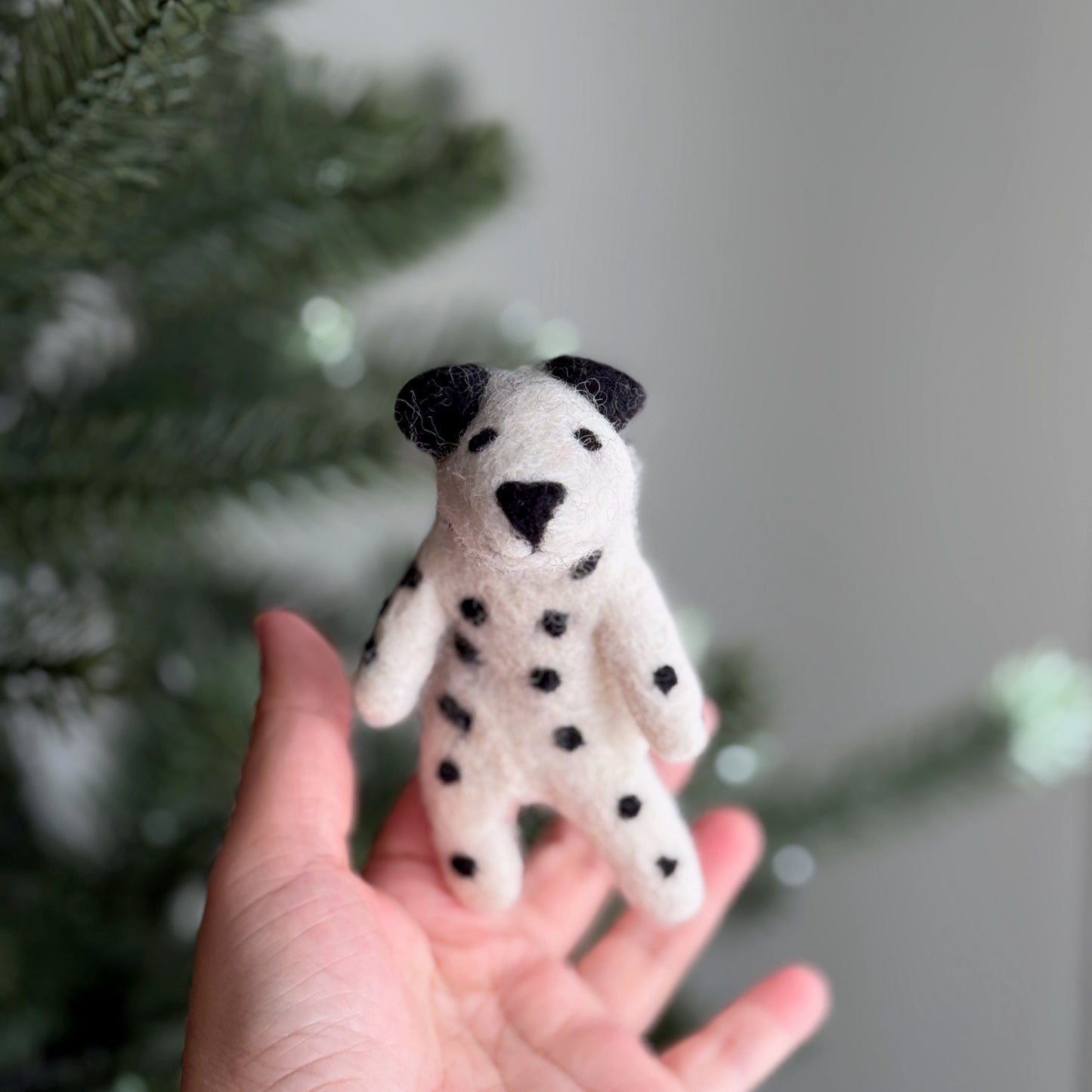 Felt Finger Puppet - Dalmatian Dog